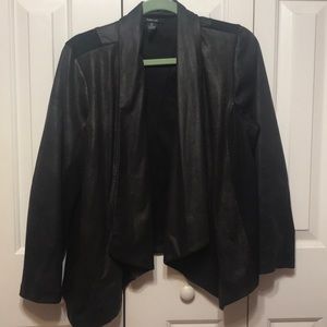 Black Faux Leather Jacket